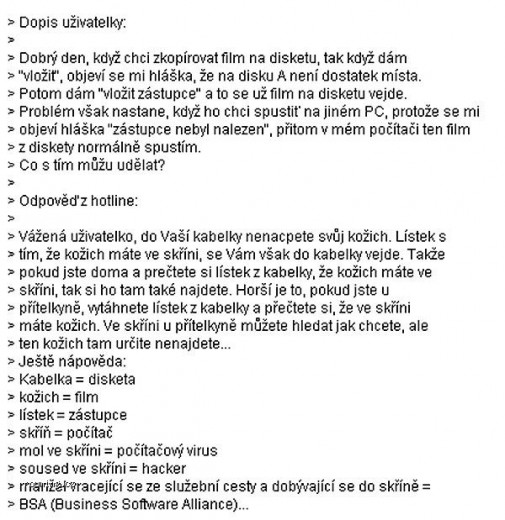 dopis uzivatelky